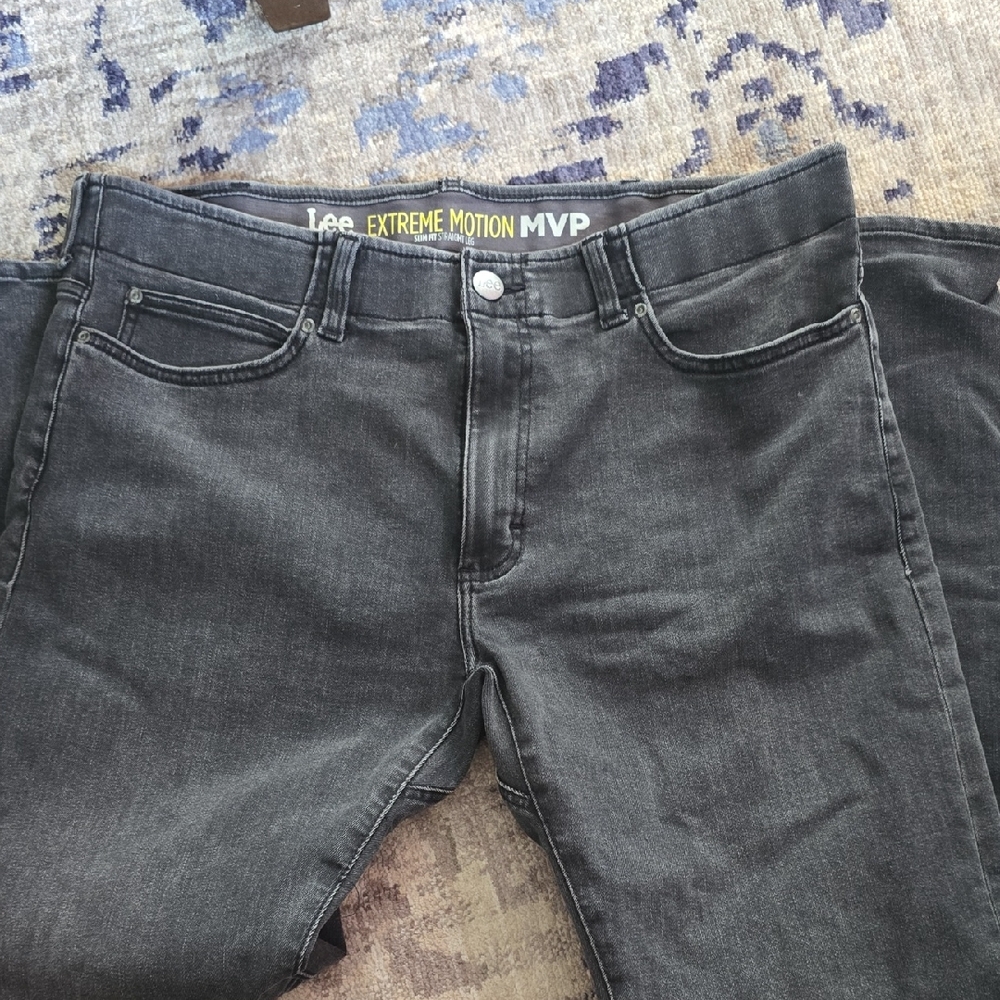 Lee Charcoal 38 X 32 Extreme Motion Jeans Men